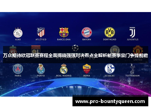 万众期待欧冠联赛赛程全面揭晓强强对决看点全解析新赛季豪门争锋前瞻